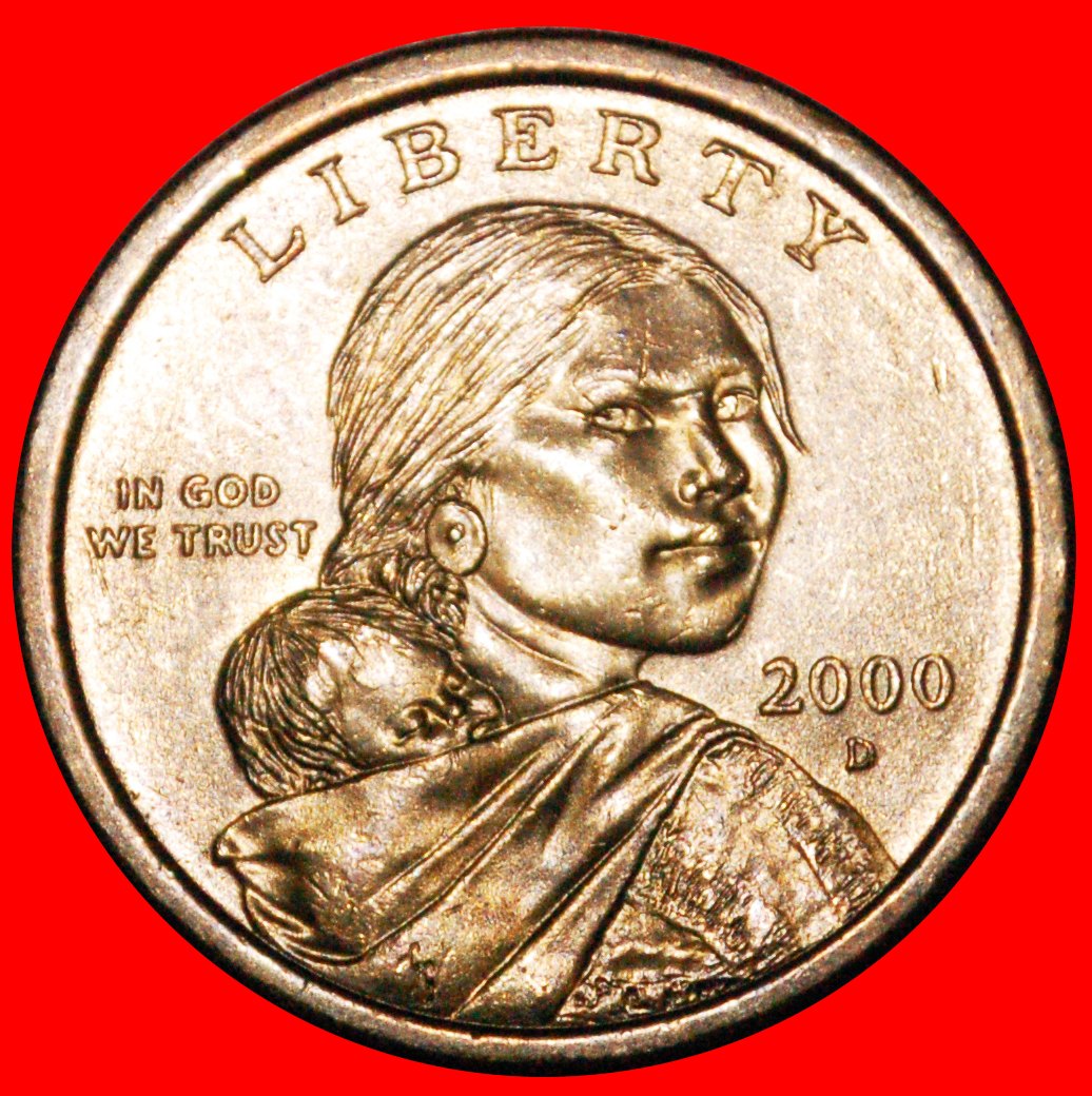  * KIND (2000-2008): USA ★ DOLLAR 2000D! Sacagawea (1788-1812) ★OHNE VORBEHALT!   