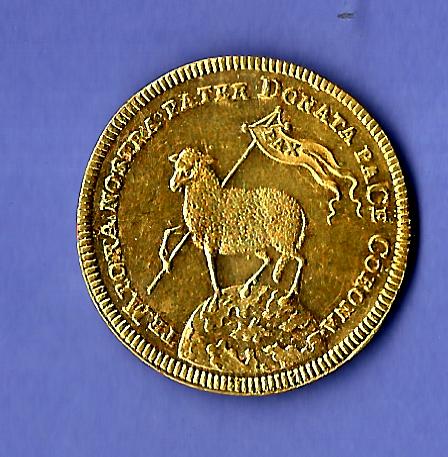  Nürnberg Doppelducat 1700 st- RRR Gold Golden Gate Münzenankauf Koblenz Frank Maurer X251   