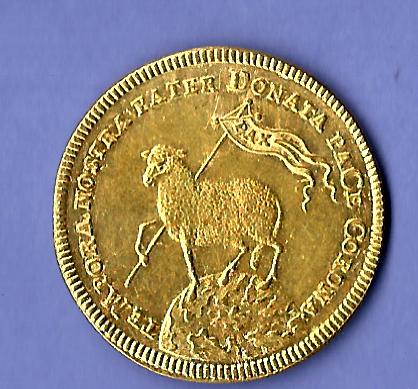  Nürnberg Doppelducat 1700 vz-st RRR Gold Golden Gate Münzenankauf Koblenz Frank Maurer X252   