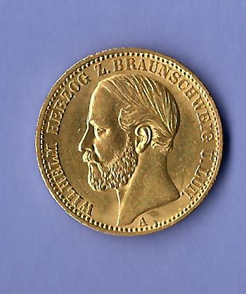  20 Mark Braunschweig Lüneburg 1875 vz Gold RR Golden Gate Münzenankauf Koblenz Frank Maurer X258   