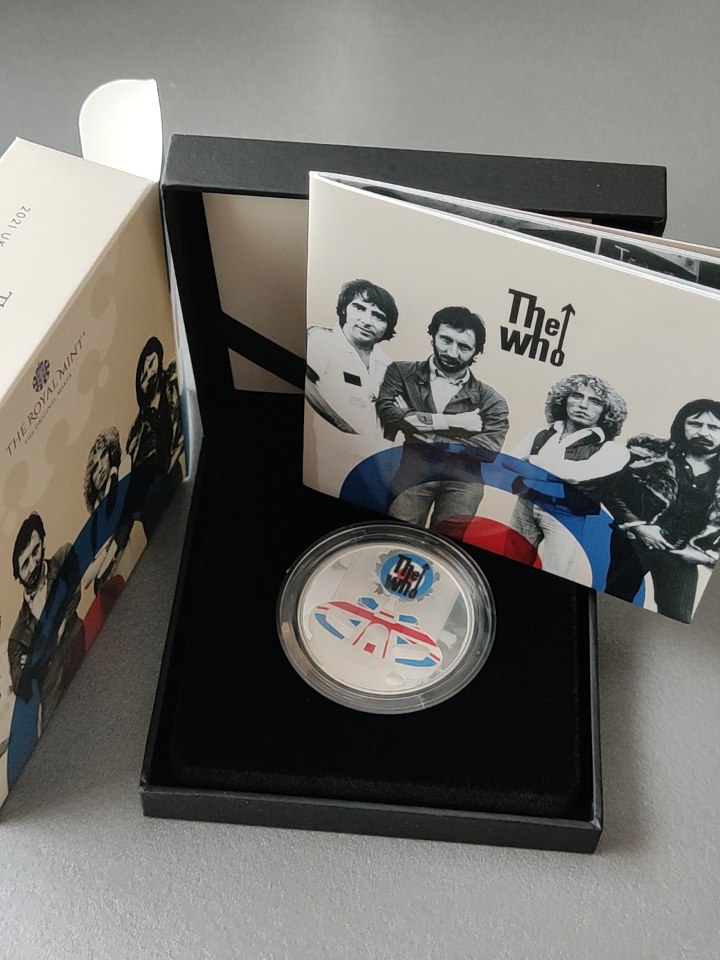  Großbritannien Music Legends Musiklegenden 2 £ 2021 The Who 1 Oz Silber in Farbe   