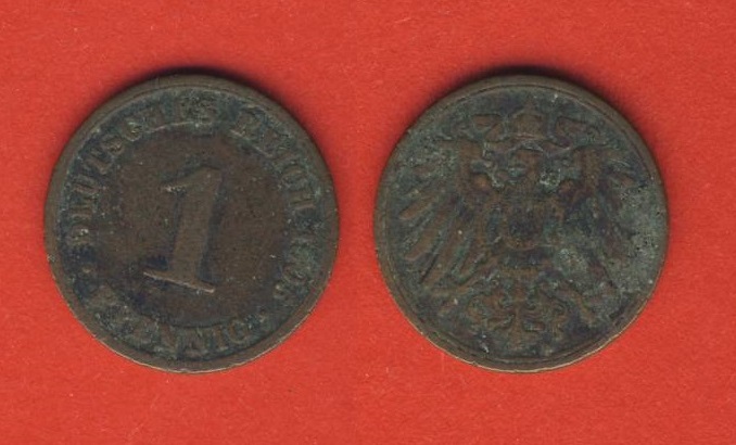 Kaiserreich 1 Pfennig 1905 A   