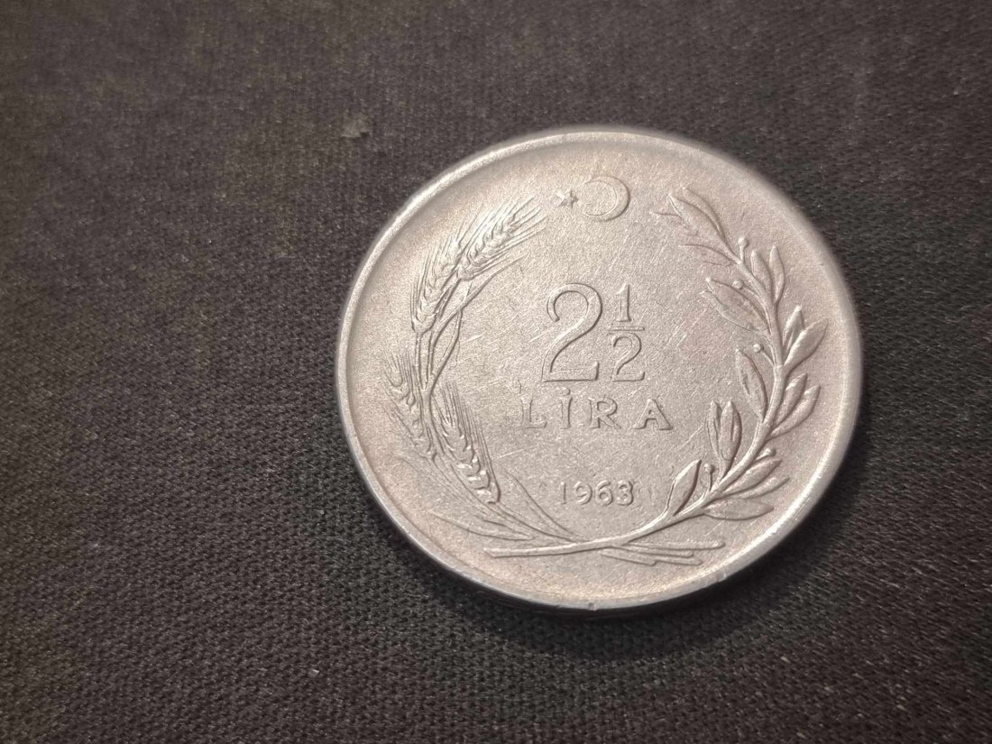  Türkei 2 1/2 Lira 1963 Umlauf   