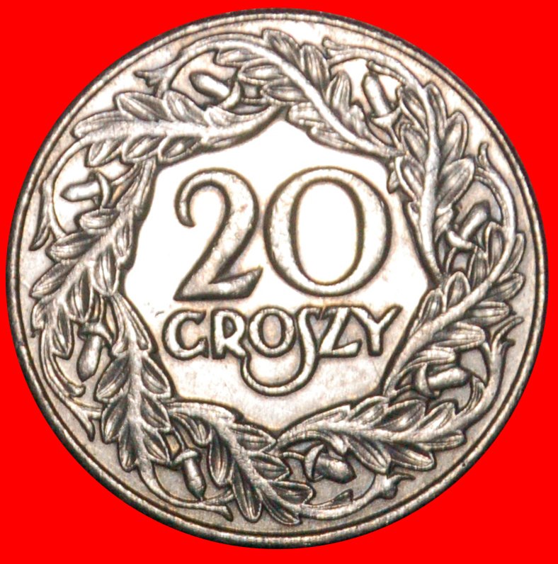 * ÖSTERREICH, NIEDERLANDE, SCHWEIZ: POLEN ★ 20 GROSHEN 1923 LENIN (1870-1924)! OHNE VORBEHALT!