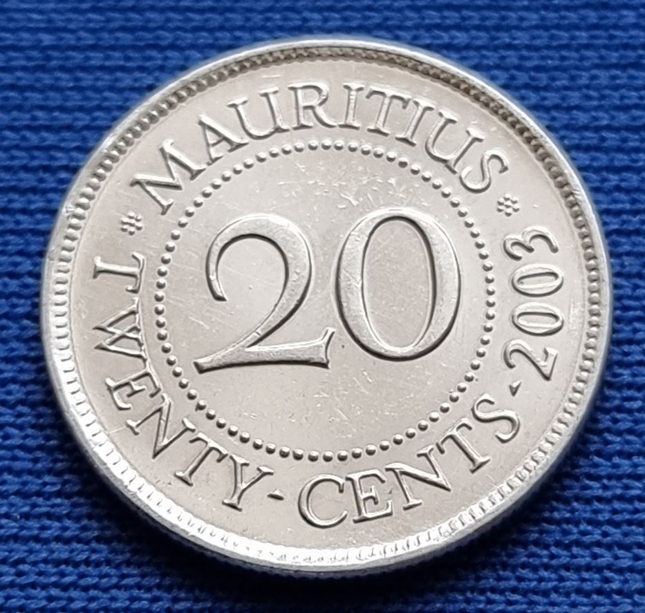  10103(16) 20 Cents (Mauritius) 2003 in UNC- ...................................... von Berlin_coins   