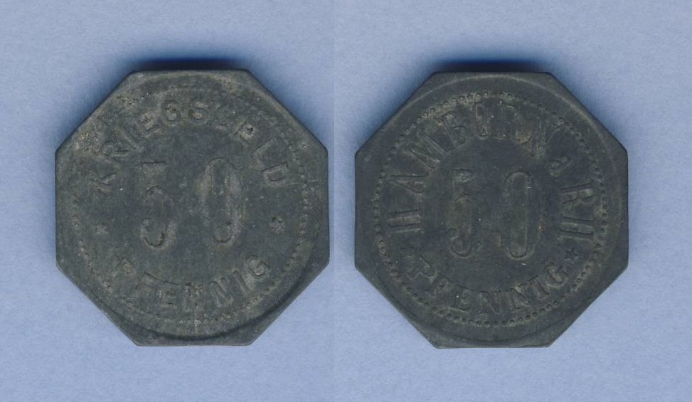  Hamborn Kriegsgeld 50 Pfennig   