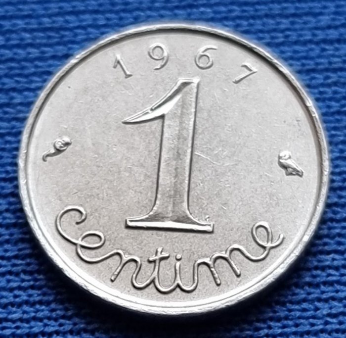 4836(8) 1 Centime (Frankreich) 1967 in vz ..................................... von Berlin_coins