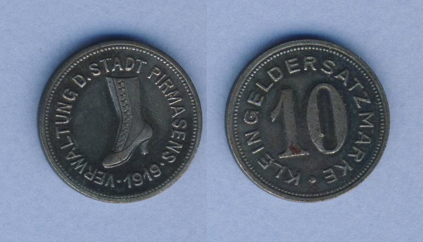  Pirmasens 10 Pfennig 1919   