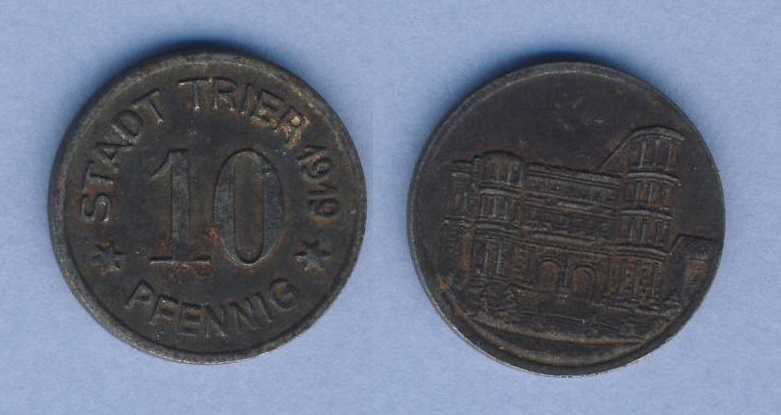  Trier 10 Pfennig 1919   