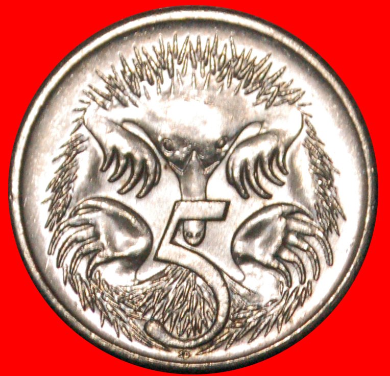 * ECHIDNA (1999-2019): AUSTRALIA ★ 5 CENTS 2001! ELIZABETH II (1953-2022)★LOW START ★ NO RESERVE!