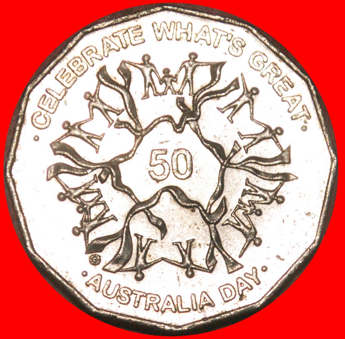  * AUSTRALIA DAY 1788: AUSTRALIA ★ 50 CENTS 2010! ELIZABETH II 1953-2022★LOW START ★ NO RESERVE!   