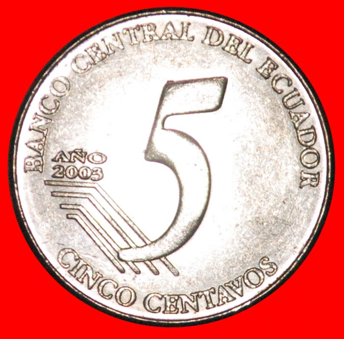 * MEXIKO (2000-2005): ECUADOR ★ 5 CENTAVOS 2003!★OHNE VORBEHALT!