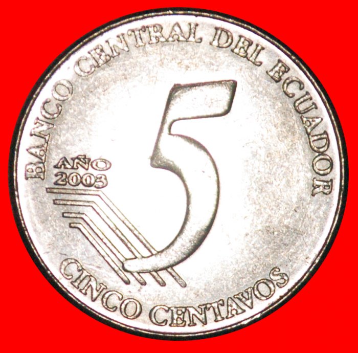  * MEXIKO (2000-2005): ECUADOR ★ 5 CENTAVOS 2003!★OHNE VORBEHALT!   