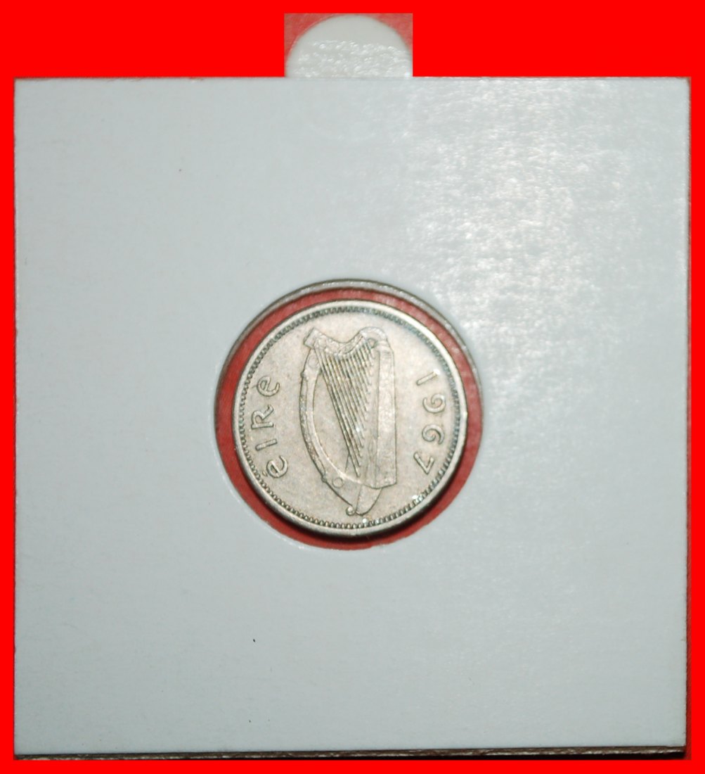  * GREAT BRITAIN (1942-1968): IRELAND ★ 3 PENCE 1967 HARE! IN HOLDER!★LOW START ★ NO RESERVE!   