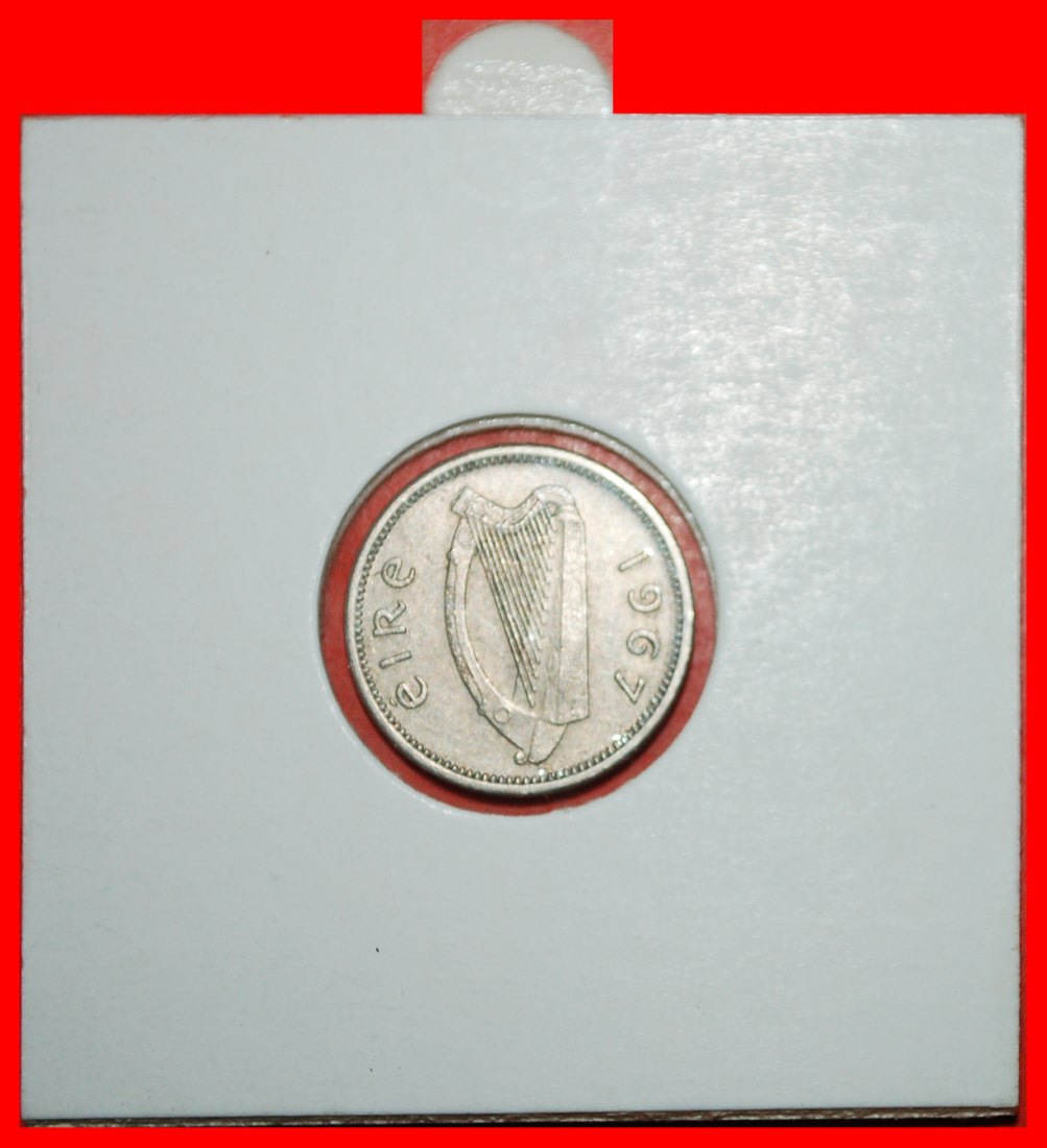  * GROSSBRITANNIEN  (1942-1968): IRLAND ★ 3 PENCE 1967 HASE! IN PACKUNG!★OHNE VORBEHALT!   