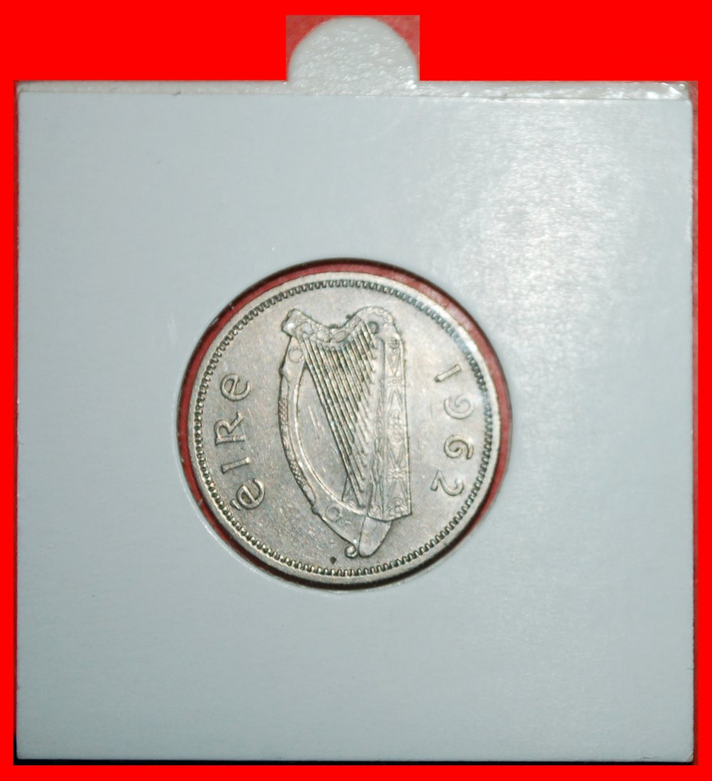  * GREAT BRITAIN (1951-1968): IRELAND ★ 1 SHILLING 1962 BULL! IN HOLDER!★LOW START ★ NO RESERVE!   