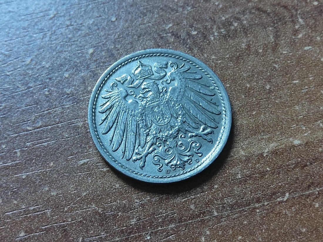  s.33 Deutsches Kaiserreich 10 Pfennig 1912 D   