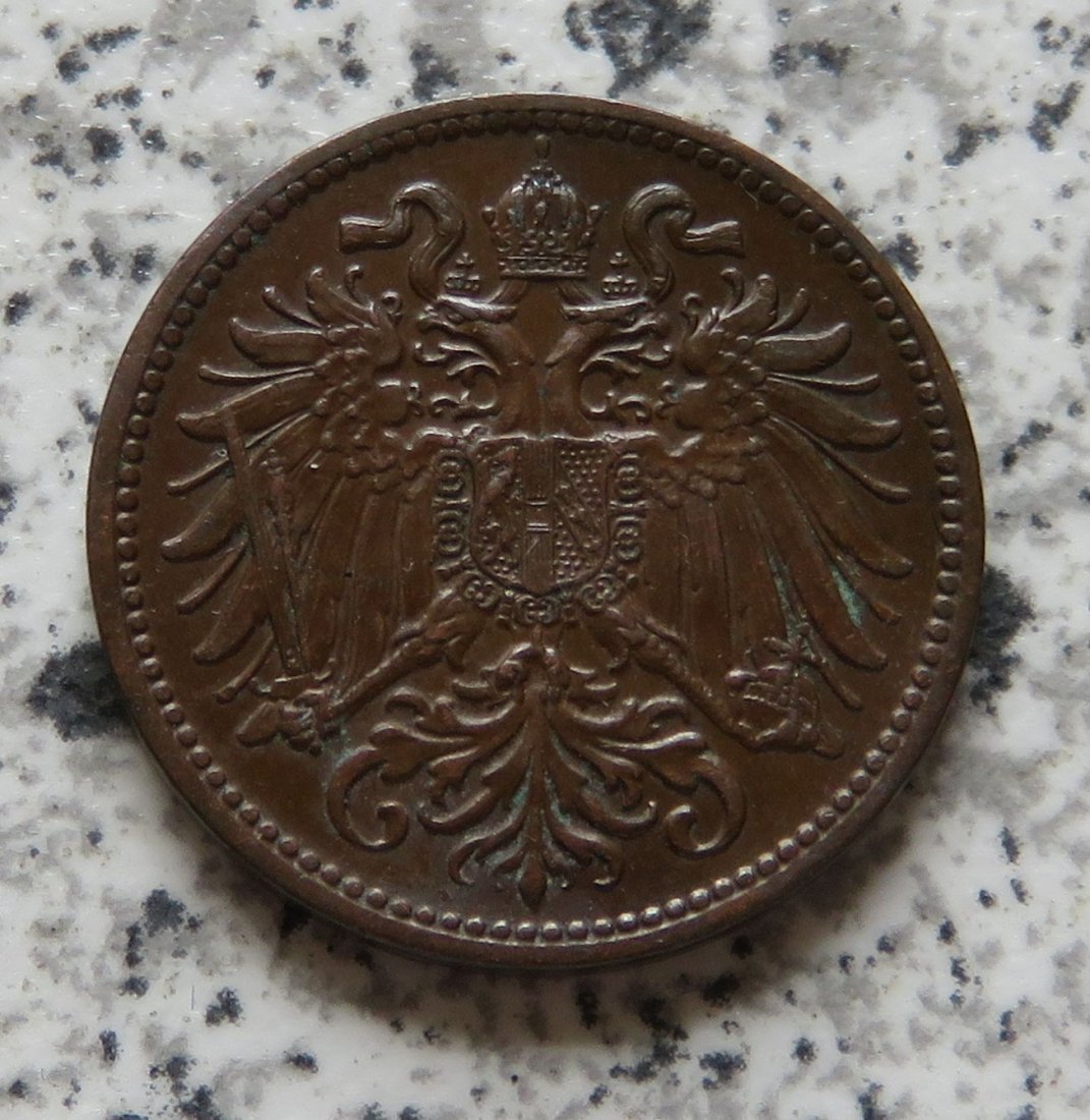  Österreich K & K 2 Heller 1913   