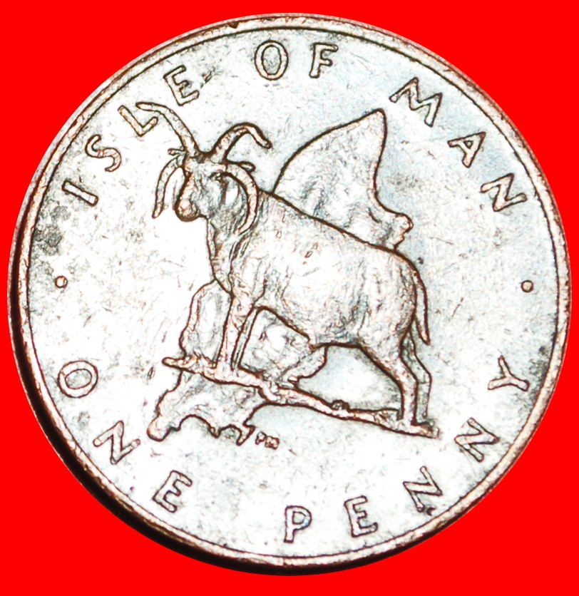 * GROSSBRITANNIEN (1976-1979):INSEL MAN★1 PENNY 1978 SCHAF★ELISABETH II. (1953-2022)★OHNE VORBEHALT!