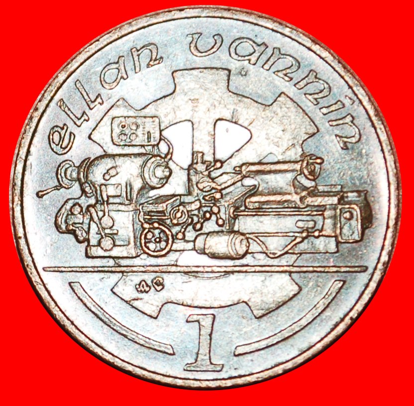 * GROSSBRITANNIEN 1988-1995:INSEL MAN★1 PENNY 1988AC ZAHNRAD★ELISABETH II. 1953-2022★OHNE VORBEHALT!