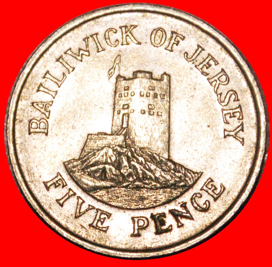 * GREAT BRITAIN (1983-1988):JERSEY★5 PENCE 1983 TOWER★ELIZABETH II 1953-2023★LOW START ★ NO RESERVE!