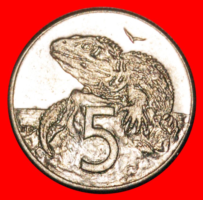  * GREAT BRITAIN LIZARD (1986-1998): NEW ZEALAND ★ 5 CENTS 1987 DIE D! ★LOW START ★ NO RESERVE!   