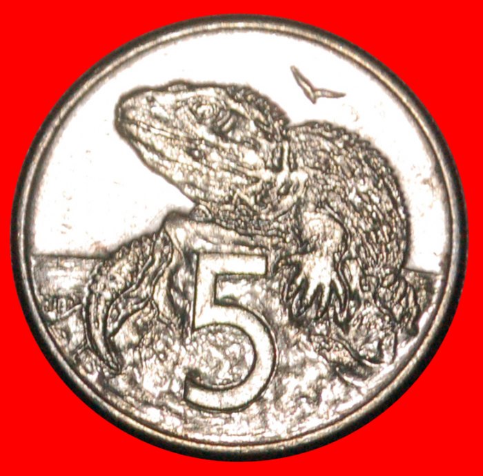  * GREAT BRITAIN LIZARD (1986-1998): NEW ZEALAND ★ 5 CENTS 1989 DIE D! ★LOW START ★ NO RESERVE!   