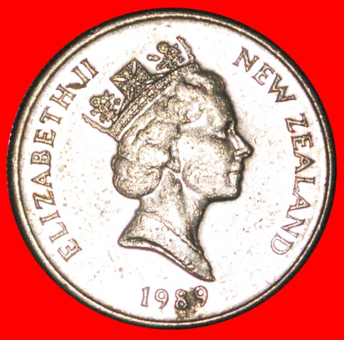  * GROSSBRITANNIEN 1986-1998: NEUSEELAND★5 CENT 1989 STEMPLE D★ELIABETH II. 1953-2022★OHNE VORBEHALT!   