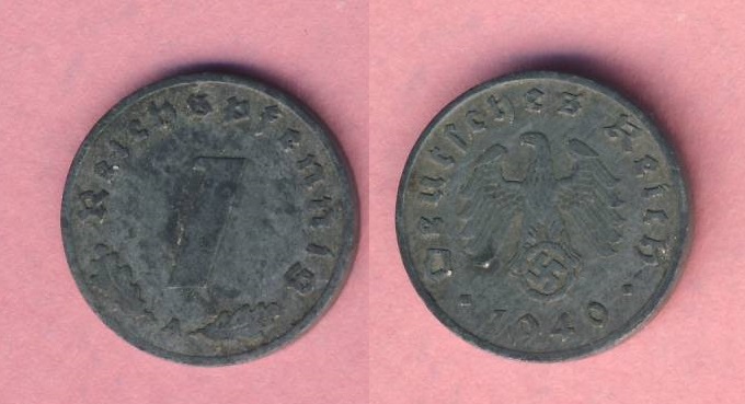  1 Reichspfennig 1940 A   