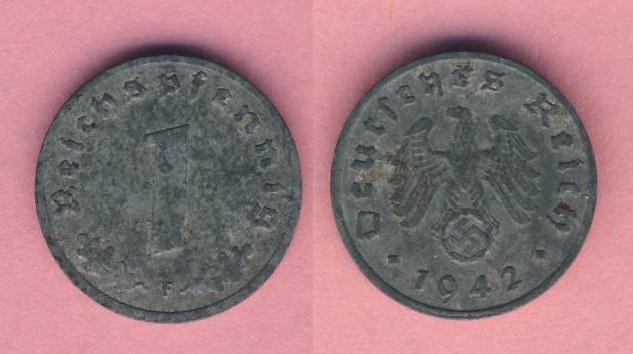  1 Reichspfennig 1942 F   