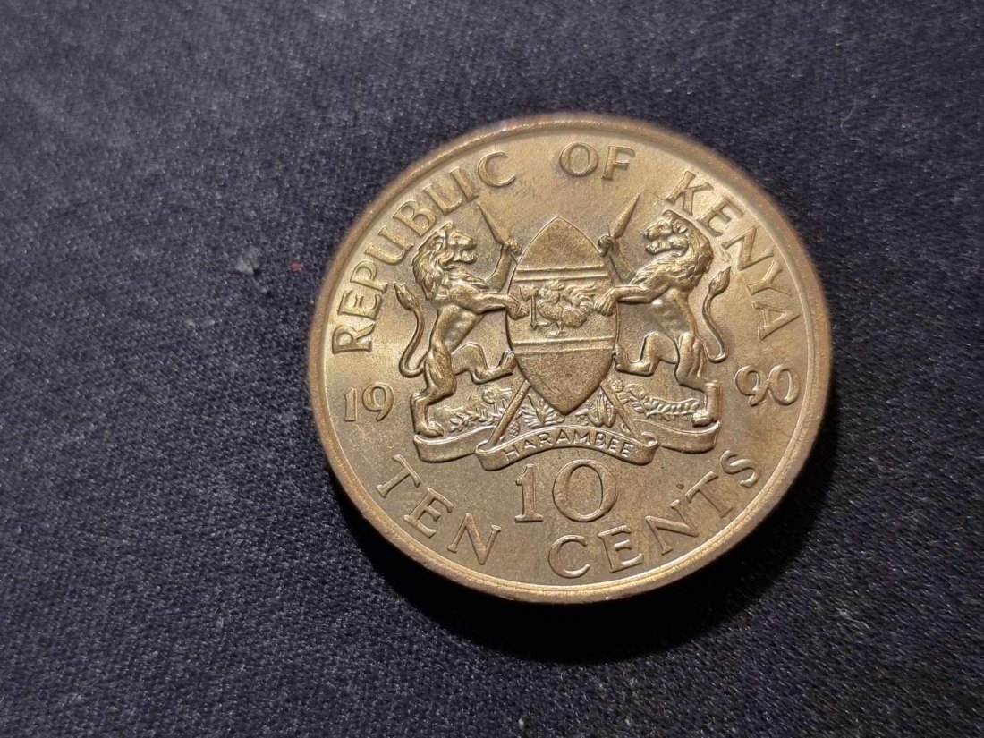  Kenia 10 Cents 1990 VZ   