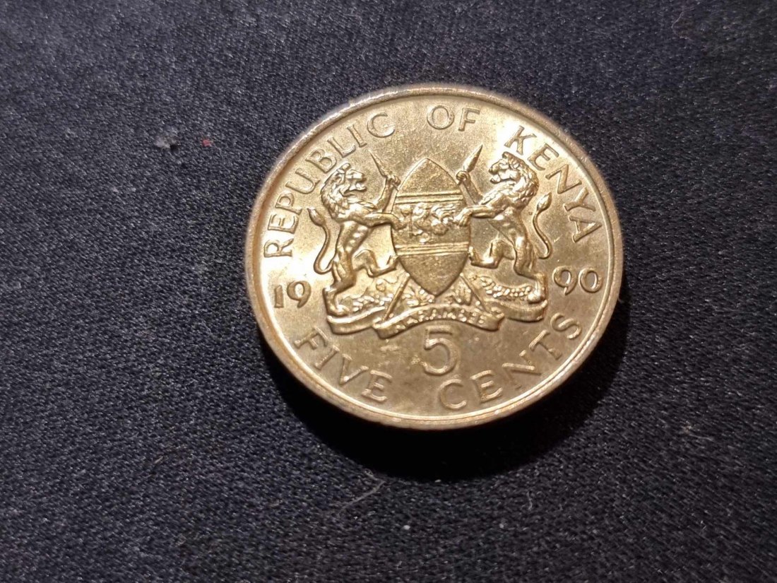  Kenia 5 Cents 1990 VZ   