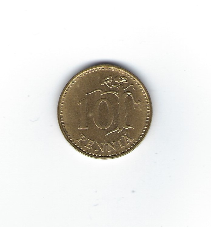  Finnland 10 Penniä 1968   