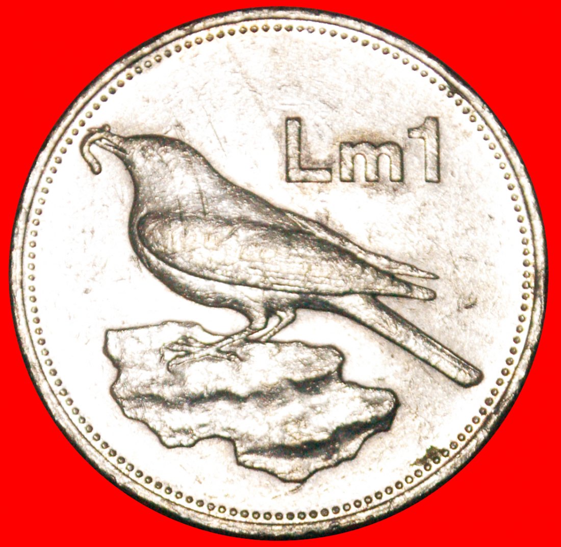  * GREAT BRITAIN: MALTA ★ 1 POUND 1986 BOAT, BIRD AND THE SUN!★LOW START ★ NO RESERVE!   