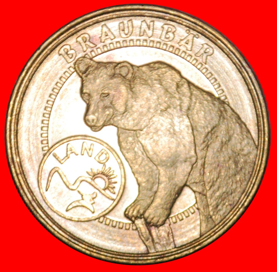 * BROWN BEAR: AUSTRIA ★ WWF for kids UNC MINT LUSTRE TO BE PUBLISHED! ★LOW START ★ NO RESERVE!   