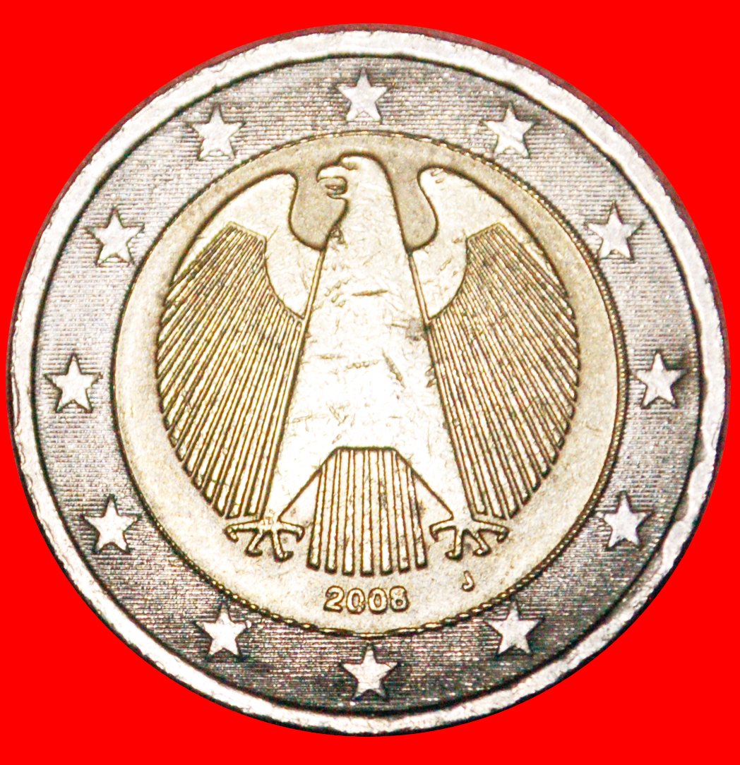  * NON-PHALLIC TYPE (2008-2023): GERMANY ★ 2 EURO 2008J!★LOW START ★ NO RESERVE!   