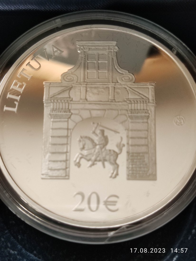  Litauen 20 Euro Silbermünze 2017 Radvila Palace proof pp   