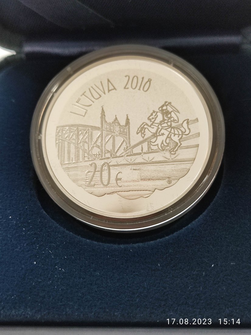  Litauen 20 Euro Silbermünze 2018 zum 150. Geburtstag von Vilhelmo Storotos-Vyduno   