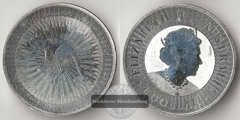  Australien,  1 Dollar Australisches Kangaroo  2022  FM-Frankfurt  Feingewicht: 31,1g   