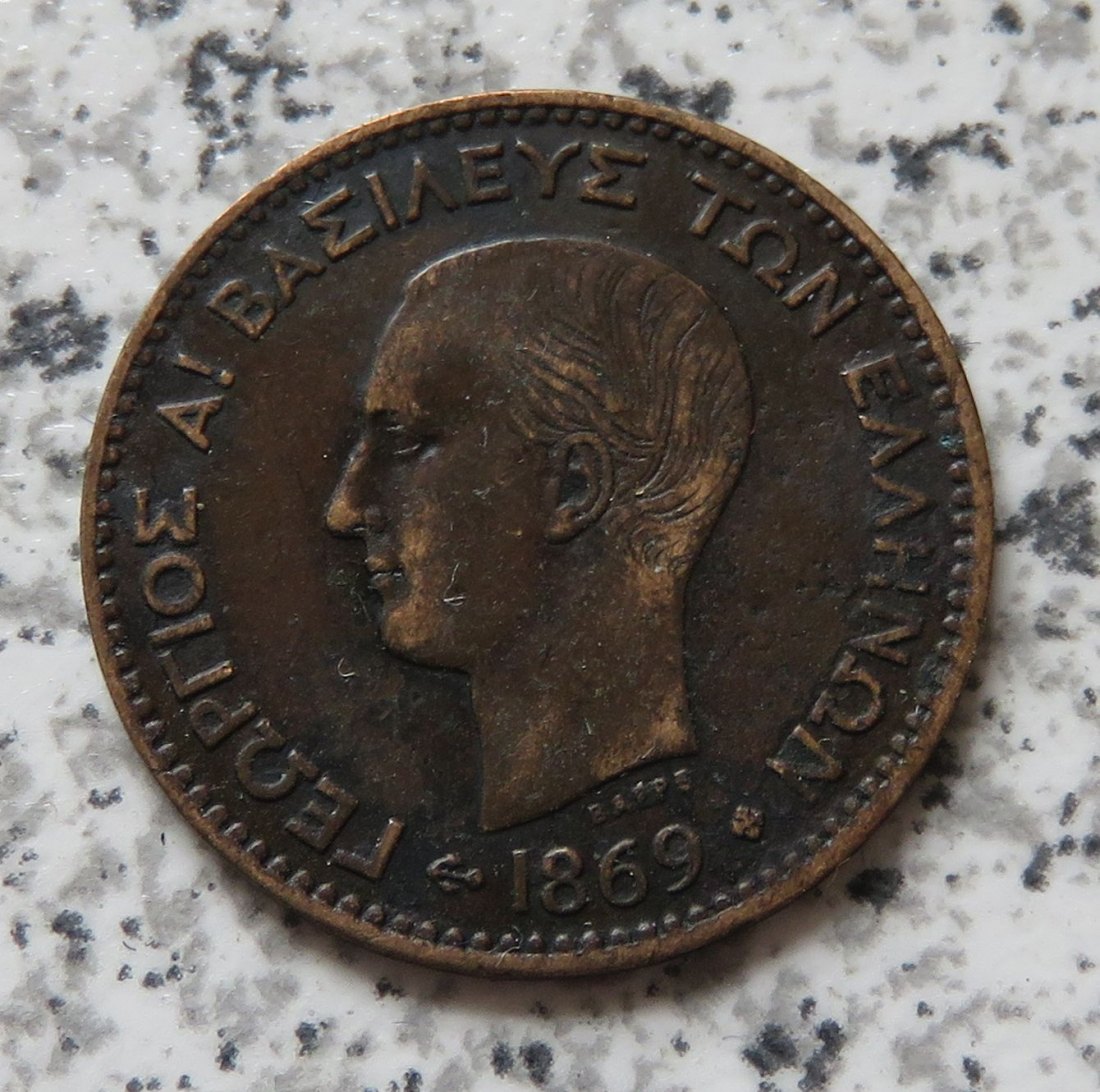  Griechenland 2 Lepta 1869 BB   