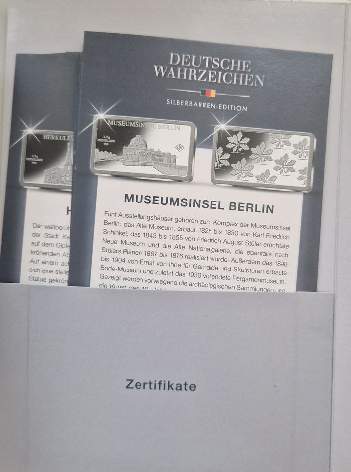  Deutsche Wahrzeichen Silberbarren Edition Feinsilber Golden Gate Koblenz Frank Maurer X590   