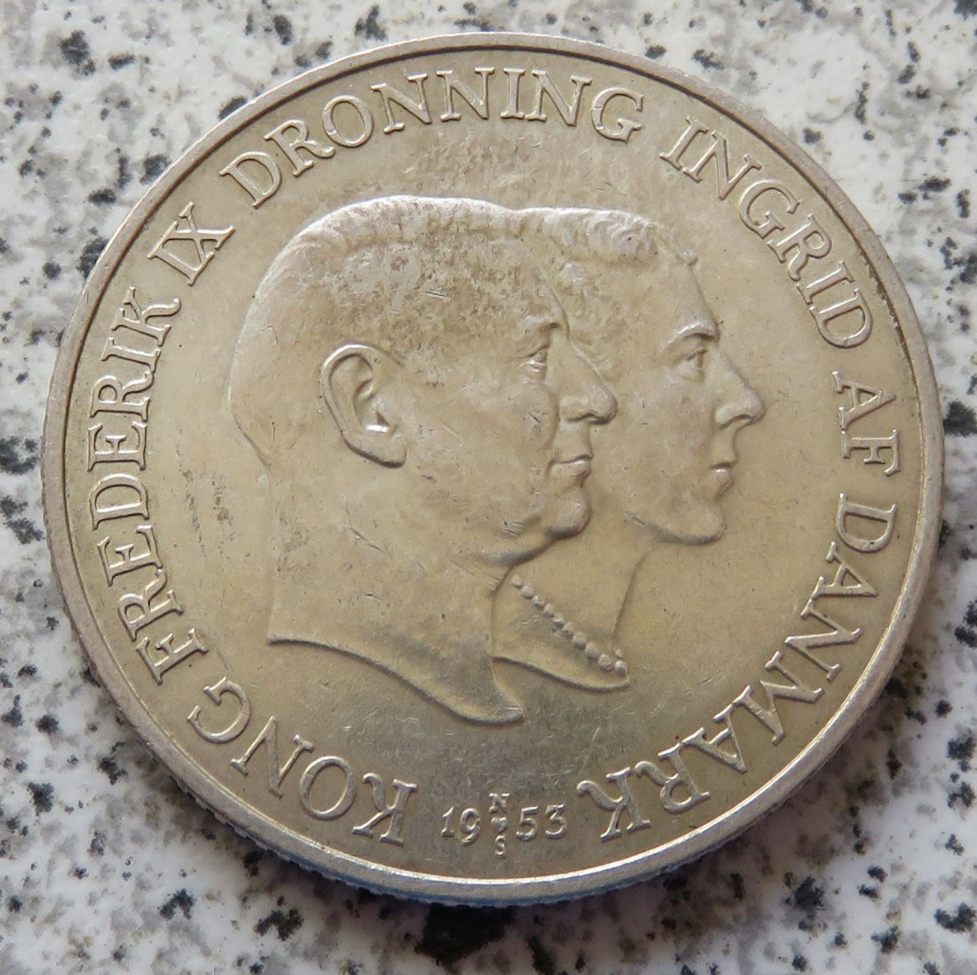  Dänemark 2 Kroner 1953   