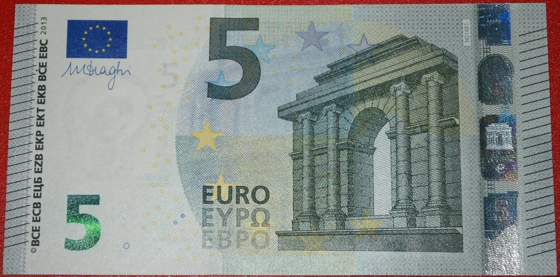  * NEW EUROPE TYPE for russia (ex. the USSR): AUSTRIA ★ 5 EURO 2013 PREFIX NA ★LOW START★ NO RESERVE!   