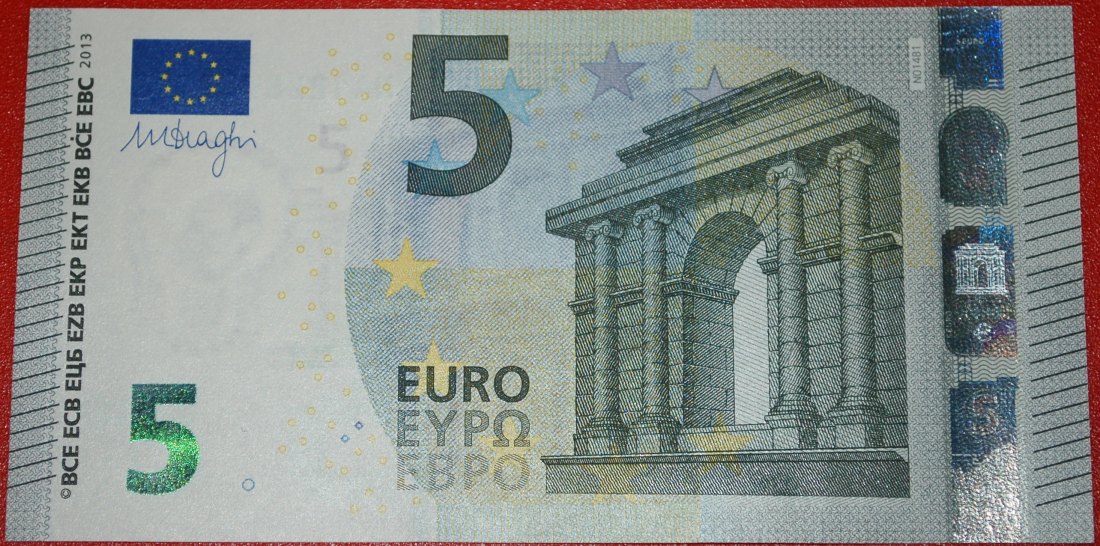 * NEW EUROPE TYPE for russia (ex. the USSR): AUSTRIA ★ 5 EURO 2013 PREFIX NA ★LOW START★ NO RESERVE!