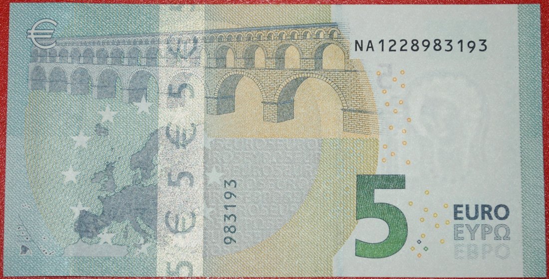  * NEW EUROPE TYPE for russia (ex. the USSR): AUSTRIA ★ 5 EURO 2013 PREFIX NA ★LOW START★ NO RESERVE!   