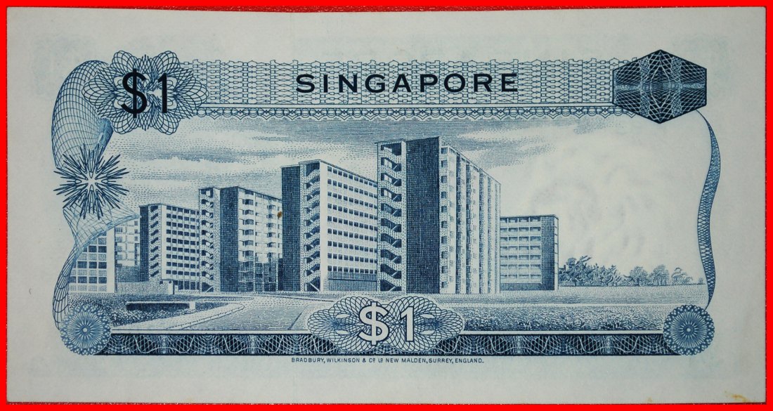  * GROSSBRITANNIEN: SINGAPUR ★ 1 DOLLAR (1970)! KNACKIG! VERÖFFENTLICHT WERDEN! ★OHNE VORBEHALT!   