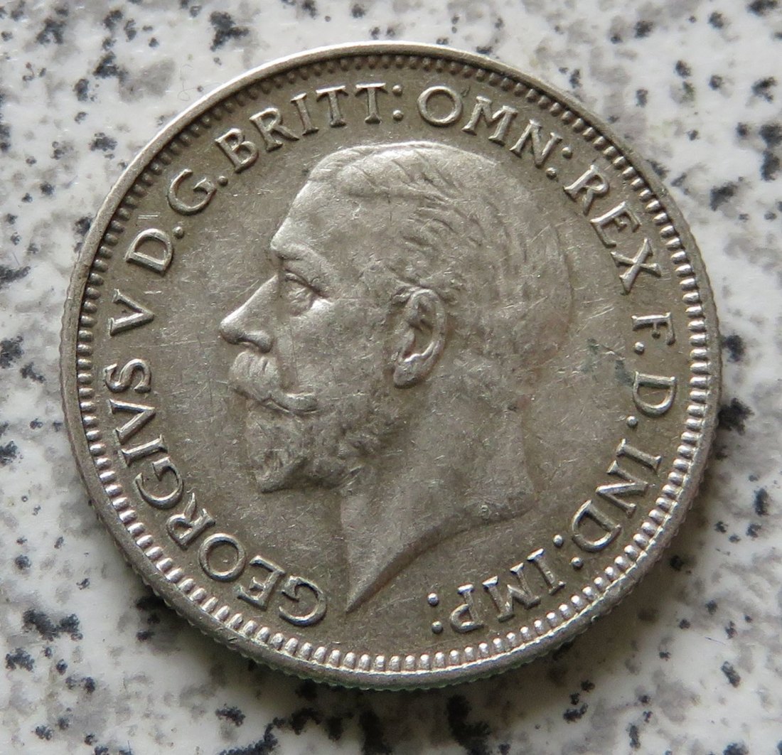  Großbritannien 6 Pence 1932, besser   