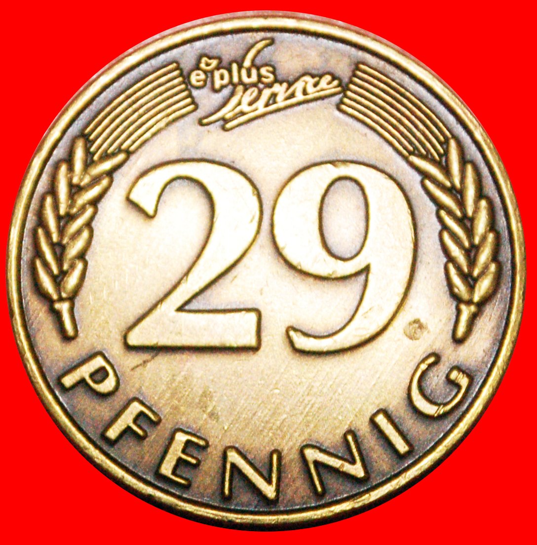  * e plus Service: DEUTSCHLAND ★ 29 PFENNIG 1995! UNGEWÖHNLICHER NOMINALWERT!★OHNE VORBEHALT!   