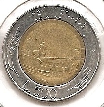  Italien 500 Lira 1986 #156   