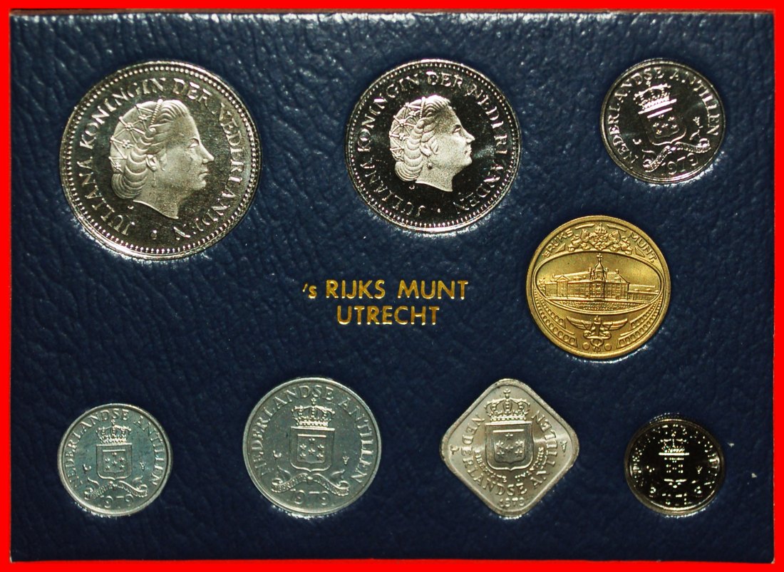  * FDC SET:NETHERLANDS ANTILLES★1 - 2 1/2 - 5-10-25 CENTS 1-2 1/2 GULDEN 1979★LOW START ★ NO RESERVE!   